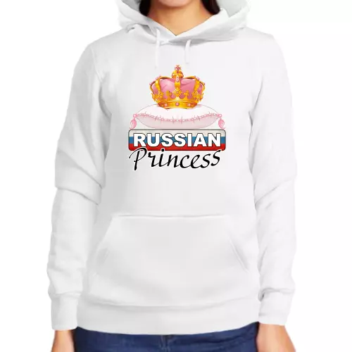 Толстовка женская белая russian princess