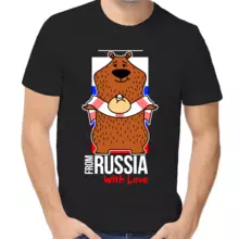 Футболка унисекс черная from Russia with love 4