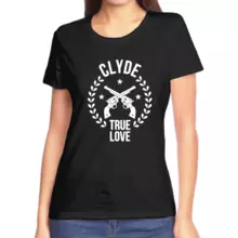 Прикольные парные футболки клайд true love  