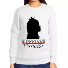 Свитшот женский белый russian princess 1