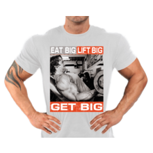 Футболка Арнольд Шварценеггер eat big lift big get big