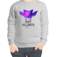 Свитшот детский серый happy halloween 2