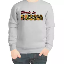 Свитшот детский серый made in Russia 3