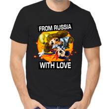 Футболка унисекс черная from Russia with love 2