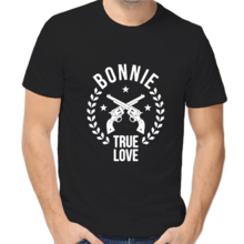 Смешные парные футболки bonnie true love  