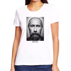 Женские футболки с Путиным Бородатый