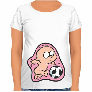 Футболка для беременных Футболист