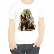 Детские футболки с Путиным Путин на медведе