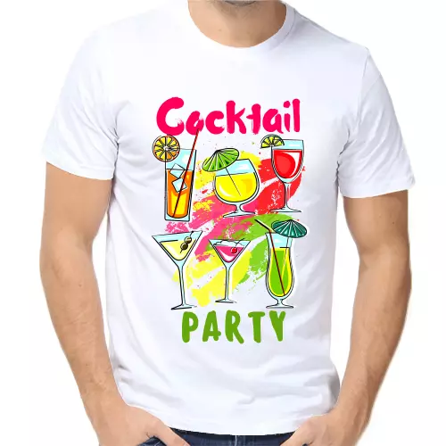 Футболка белая cocktail party